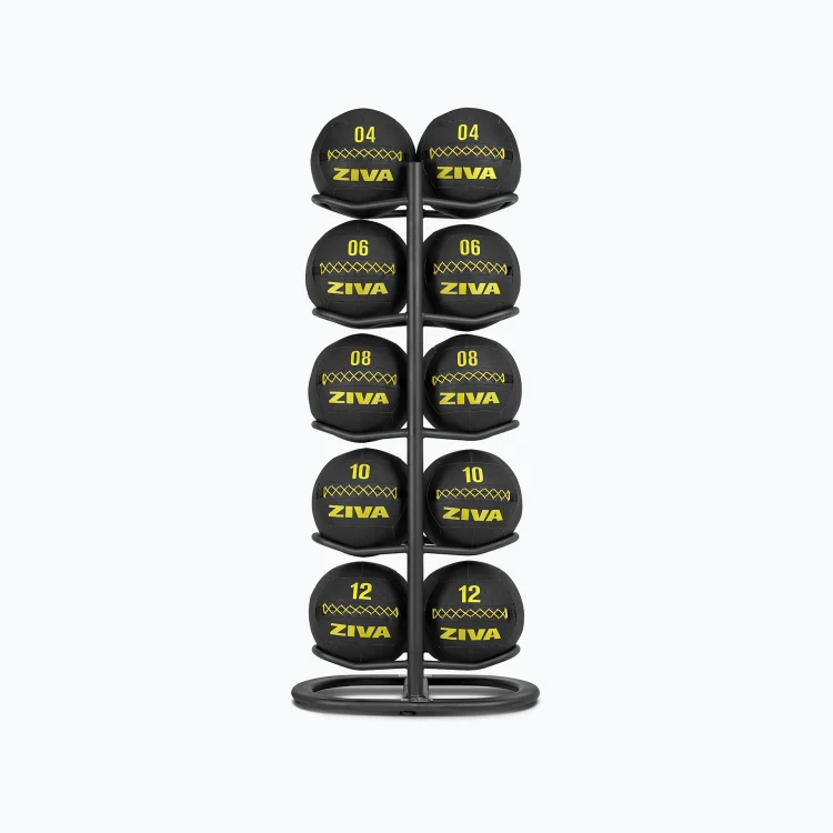 ZVO Premium Wall Ball مع حامل تخزين الإكسسوارات ST – طقم 10 قطع (2 – 12 كغ)