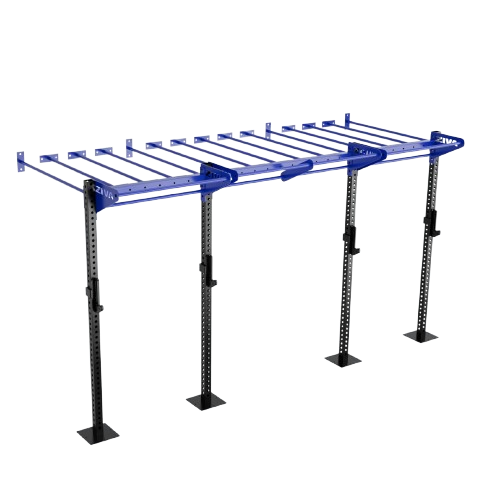 ZIVA OUTDOOR 14' WALL-MOUNTED MONKEY BAR RIG