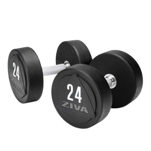 ZVO SOLID STEEL URETHANE DUMBBELL SETS