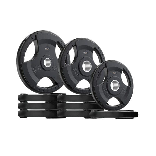 Rubber-coated Olympic weight 