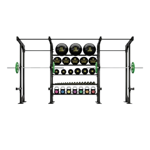 XP2 FLOOR MOUNTED 1 X FUNCTIONAL RACK + 2 X SQUAT BAYS