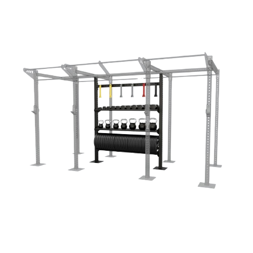 ZIVA OUTDOOR 9’ 4-SHELVES STORAGE SYSTEM