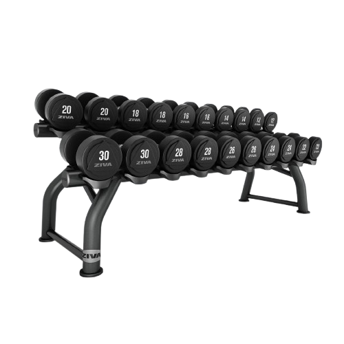 ZIVA ST 10 PAIR HORIZONTAL DUMBBELL RACK