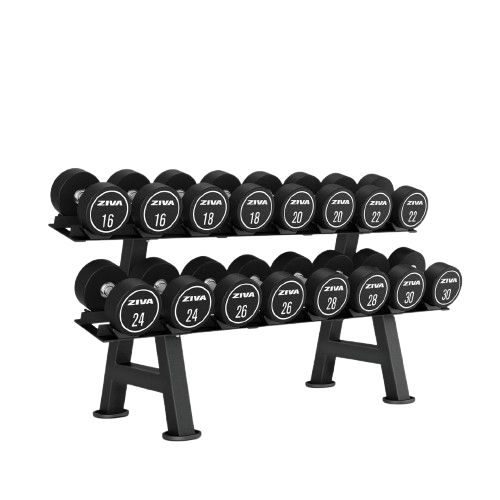 ZIVA XP 8-PAIR DUMBBELL RACK WITH SADDLES