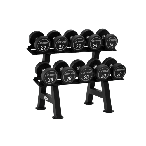 ZIVA XP 5 PAIR DUMBBELL RACK WITH SADDLES