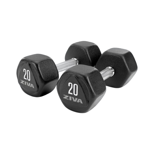 ZIVA SL URETHANE HEXAGON DUMBBELLS