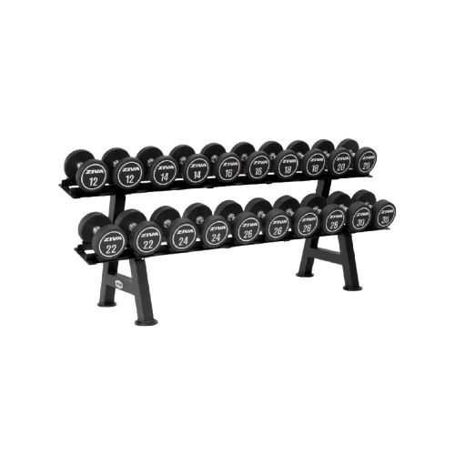 ZIVA XP 10 PAIR DUMBBELL RACK WITH SADDLES